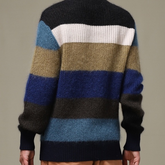 MARNI - Marni crew neck sweater with multicolor bands - Picture 2 of 9